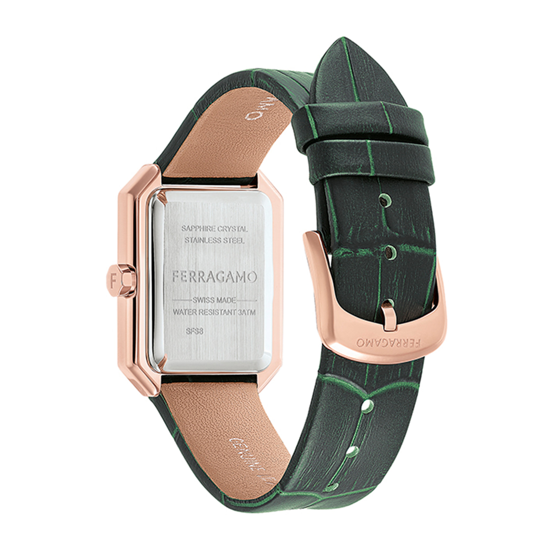 Ferragamo Reloj De Cuarzo 2 Manecillas S8-Ferragamo Crystal Tank