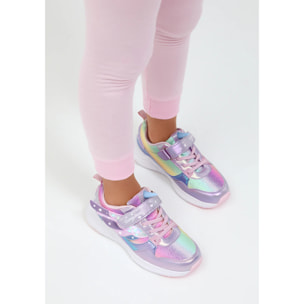 Zapatillas De Luces De Niña Con Cordones Elásticos