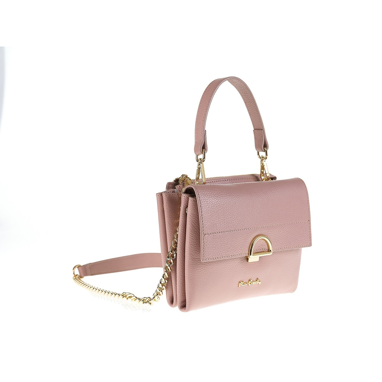 Borsa a spalla da donna Made in Italy - Modello Solara Lux - 100% pelle - 21.0 x 16.0 x 6.5 cm