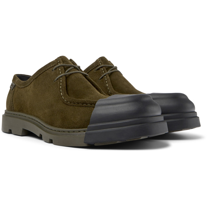 Scarpe stringate - CAMPER Junction - Verde - Pelle scamosciata