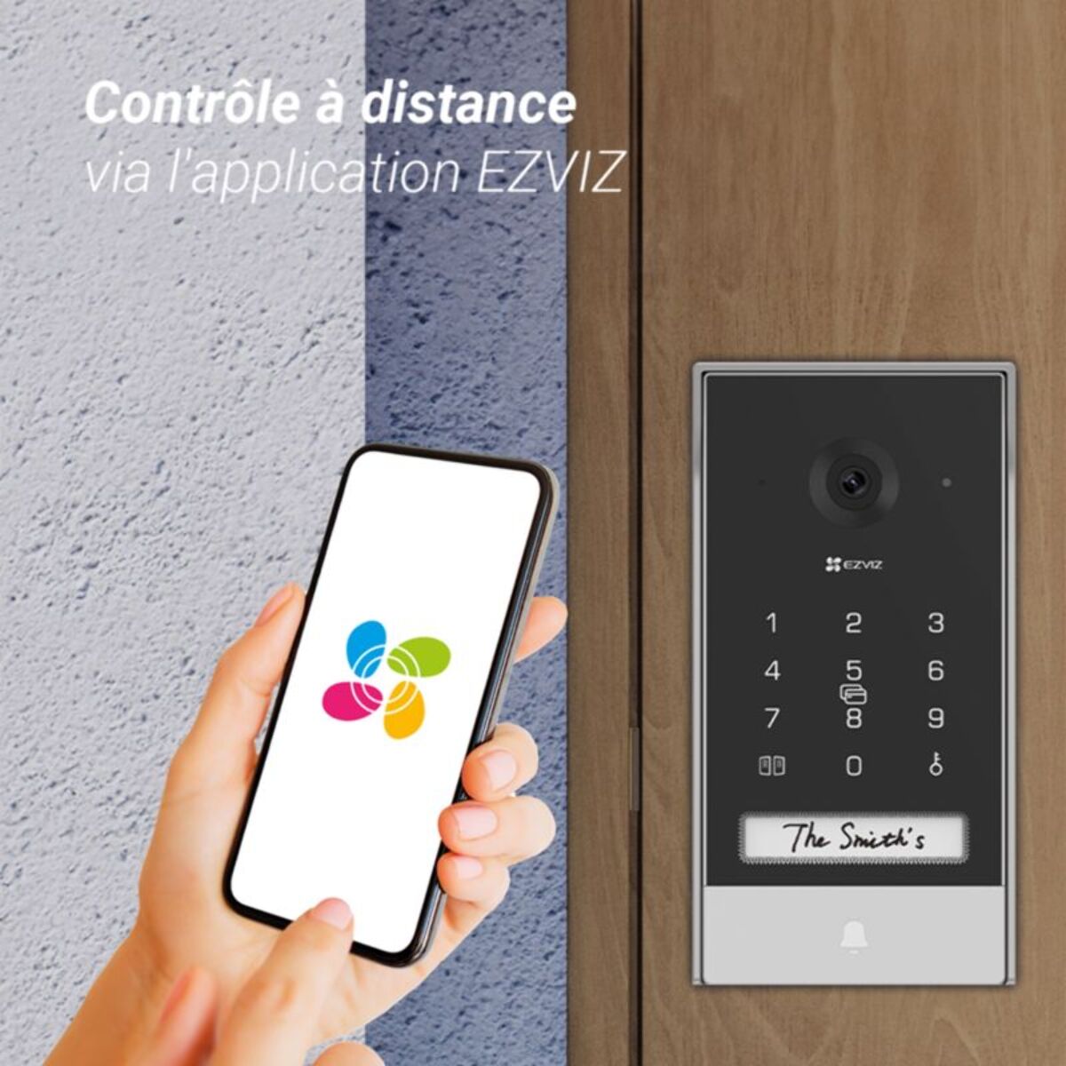 Sonnette connectée EZVIZ EP7-2K/Connecté ss fil+ panneau solaire