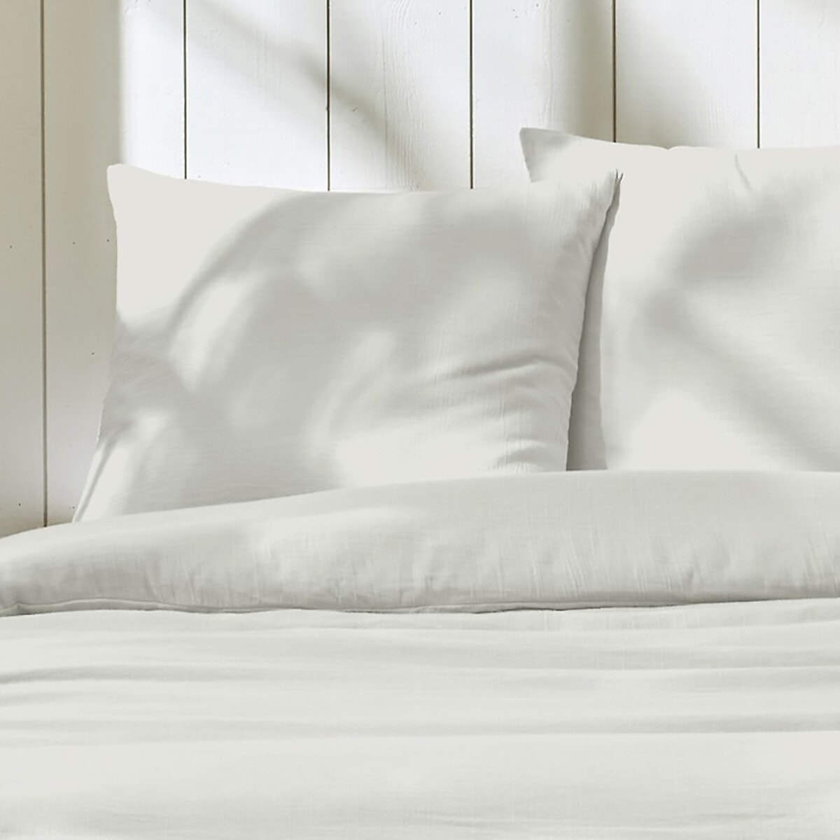 PARURE HOUSSE DE COUETTE 2 PERS 240x220 en gaze de coton - COTON IVOIRE