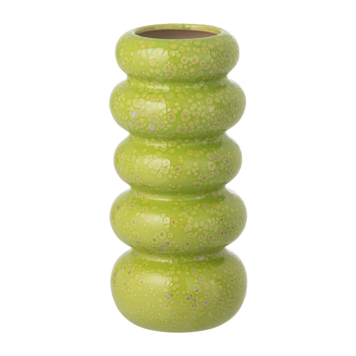 J-Line Vase Anneaux - porcelaine - vert - small