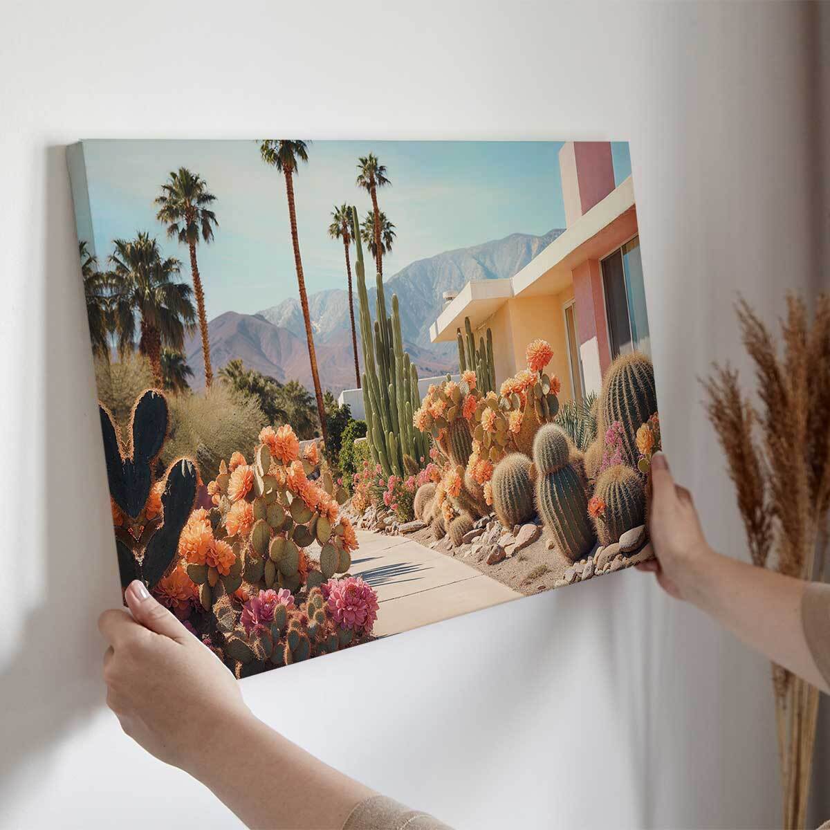 Tableau cactus Cactus sur Palm springs Toile imprimée