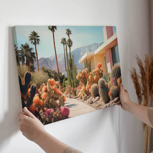Tableau cactus Cactus sur Palm springs Toile imprimée
