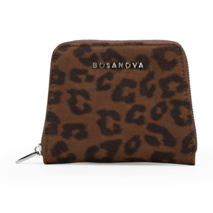 Monedero estampado leopardo