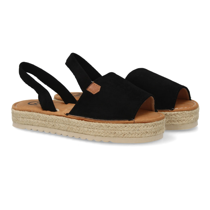 Sandalias estilo menorquina con plataforma