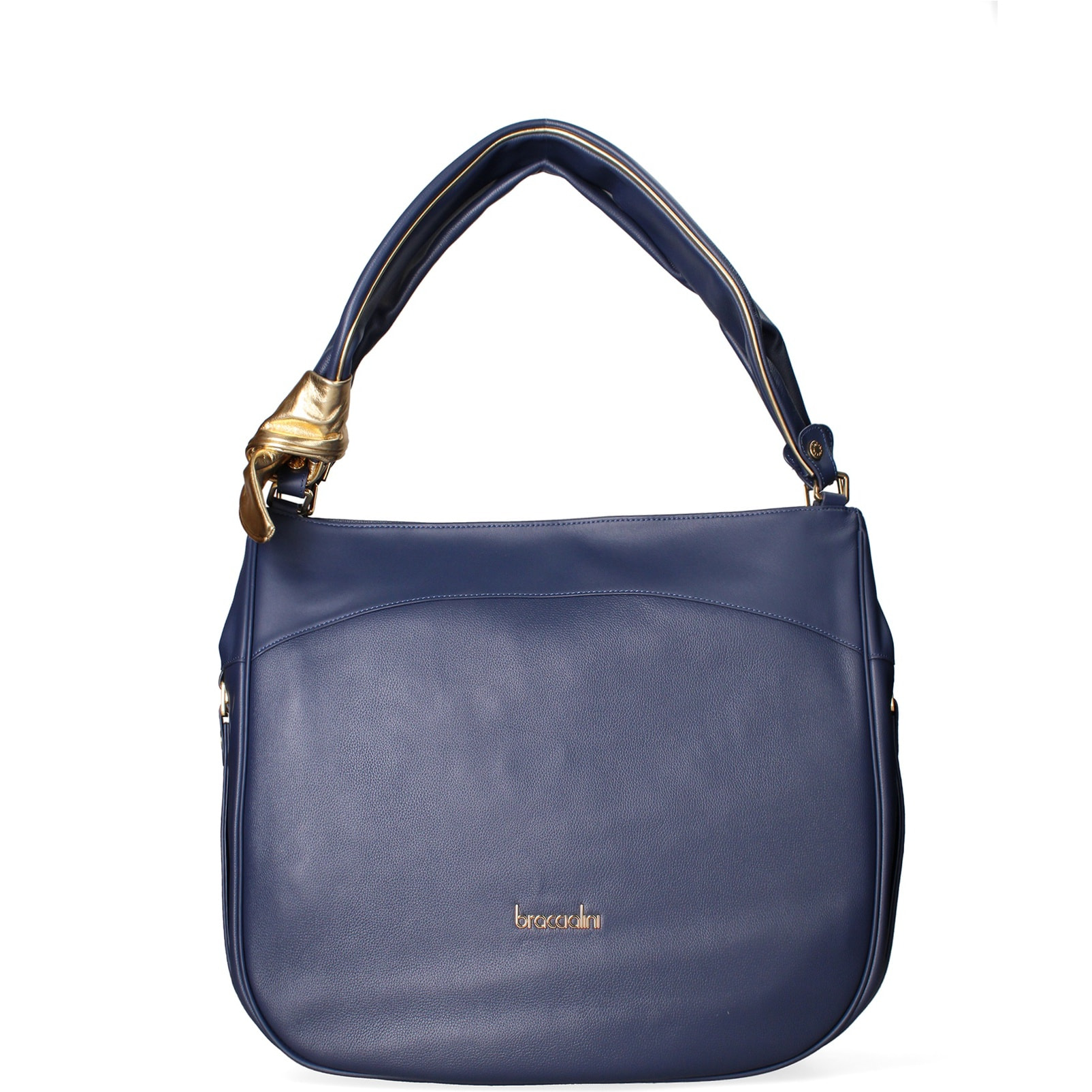 Borsa a spalla da donna - Modello Celeste Chic - 100% pelle - 39.5 x 32.0 x 15.0 cm