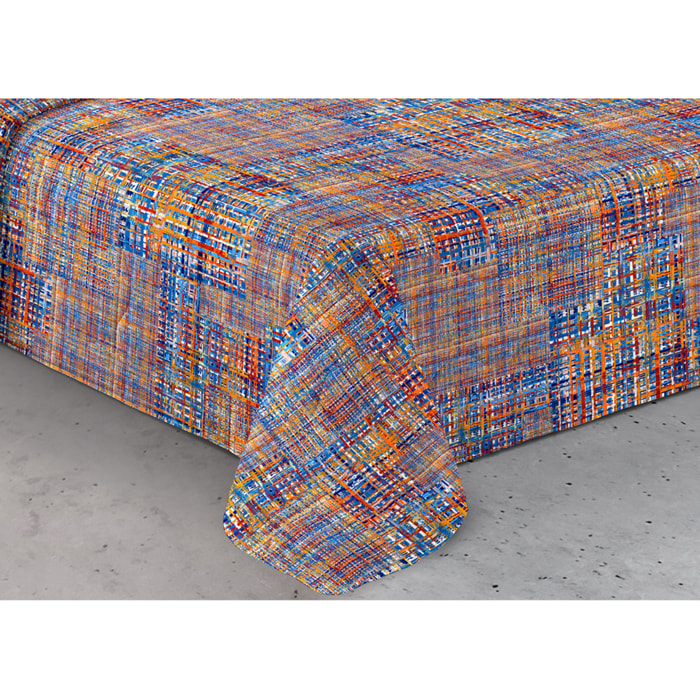 Trapunta Invernale 300gr Made in Italy Piumone Clado Linea Scaldanotti Disegno Lisbona Multicolore