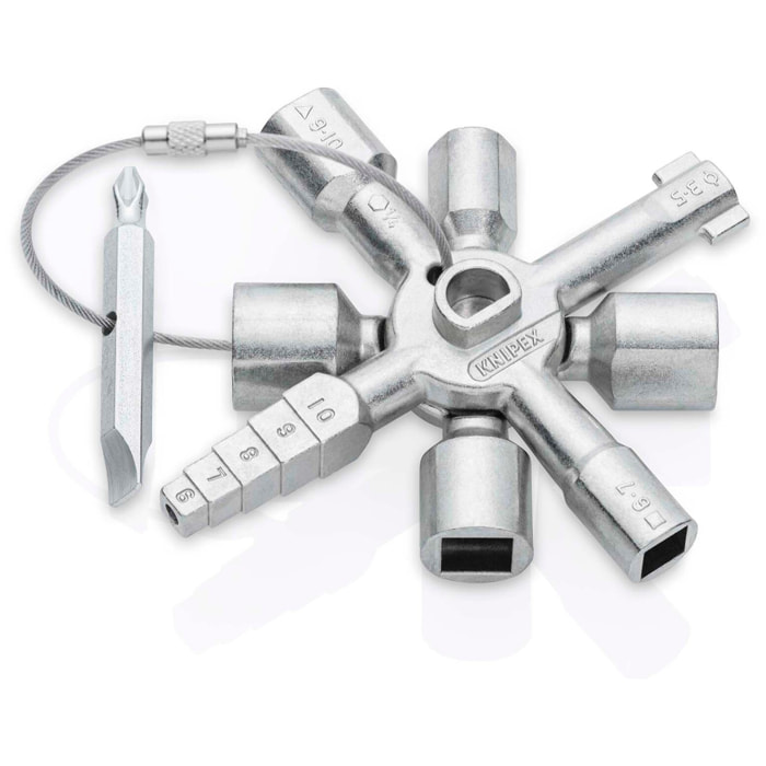 Clé multi-usage TWINKEY - KNIPEX - 10 empreintes - 001101