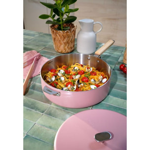 Sauteuse COOKUT LA MERVEILLEUSE  INOX 28CM - GUIMAUVE