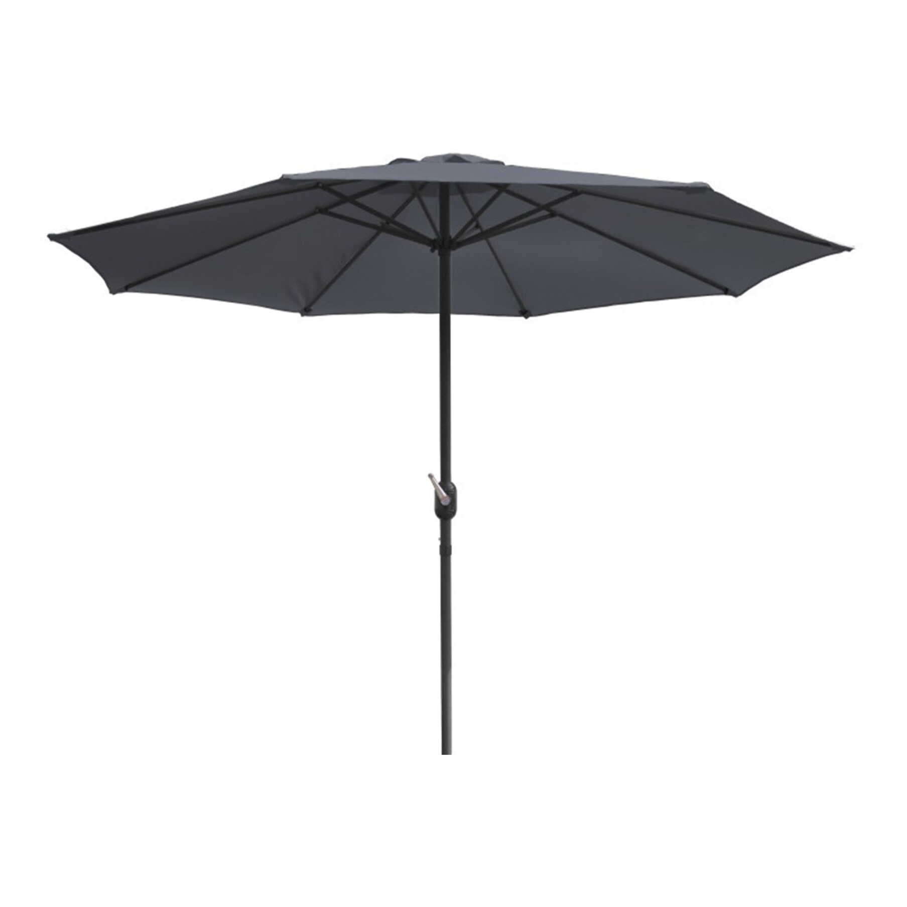 Parasol droit Ø 2,7 m gris BISAG