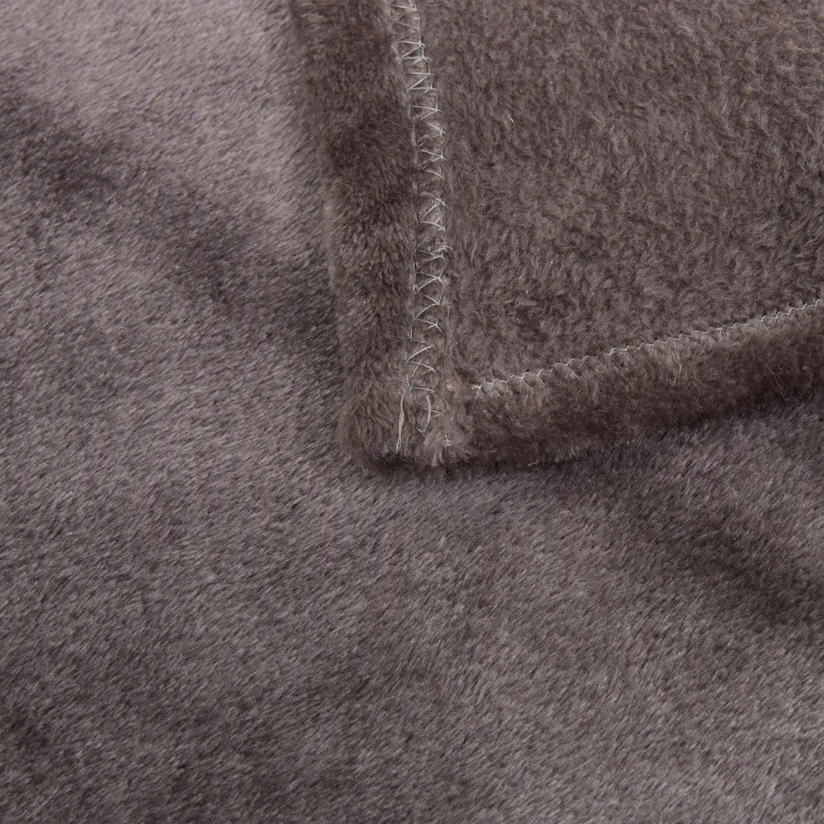 Plaid flanelle Ollis gris foncé 260x240cm