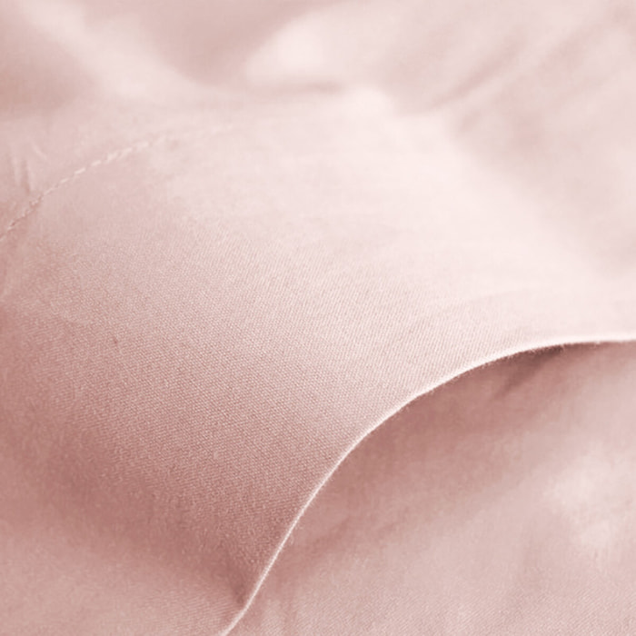 Drap plat "Prémium" - Couleur Rose Dragée