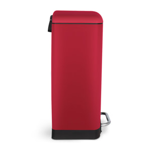 Les Collectors n.716 Cubo de basura de cocina con pedal de acero inoxidable, capacidad 30 L, compacto, prÃ¡ctico, sello interior extraÃ­ble, diseÃ±o elegante acabado mate, resistente, cierre silencioso