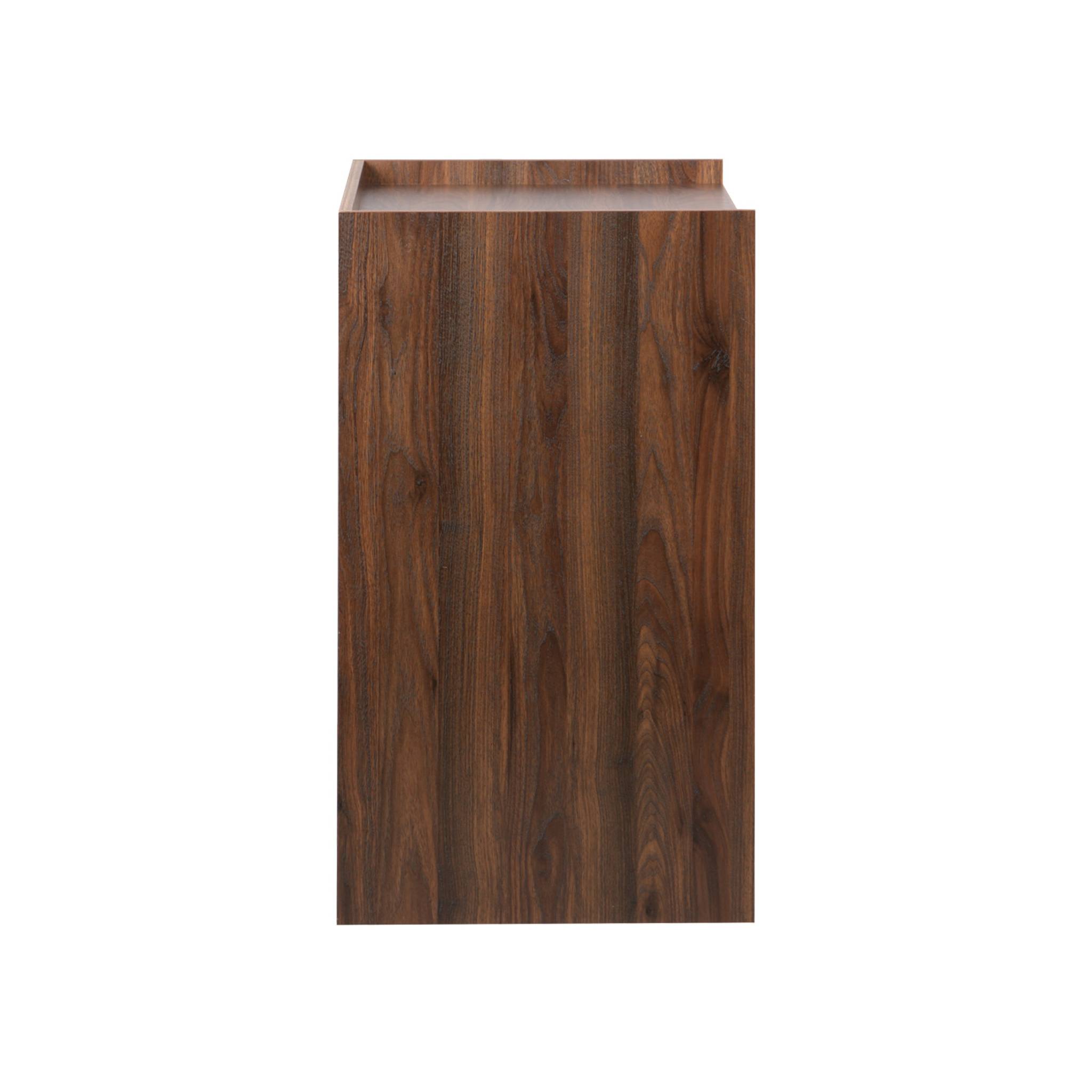Bureau décor bois 2 casiers de rangement noyer - L 90 x P 45 x H 78 cm - Jules