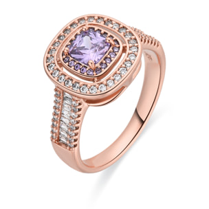 Anillo Yasla acabado oro rosa 18k