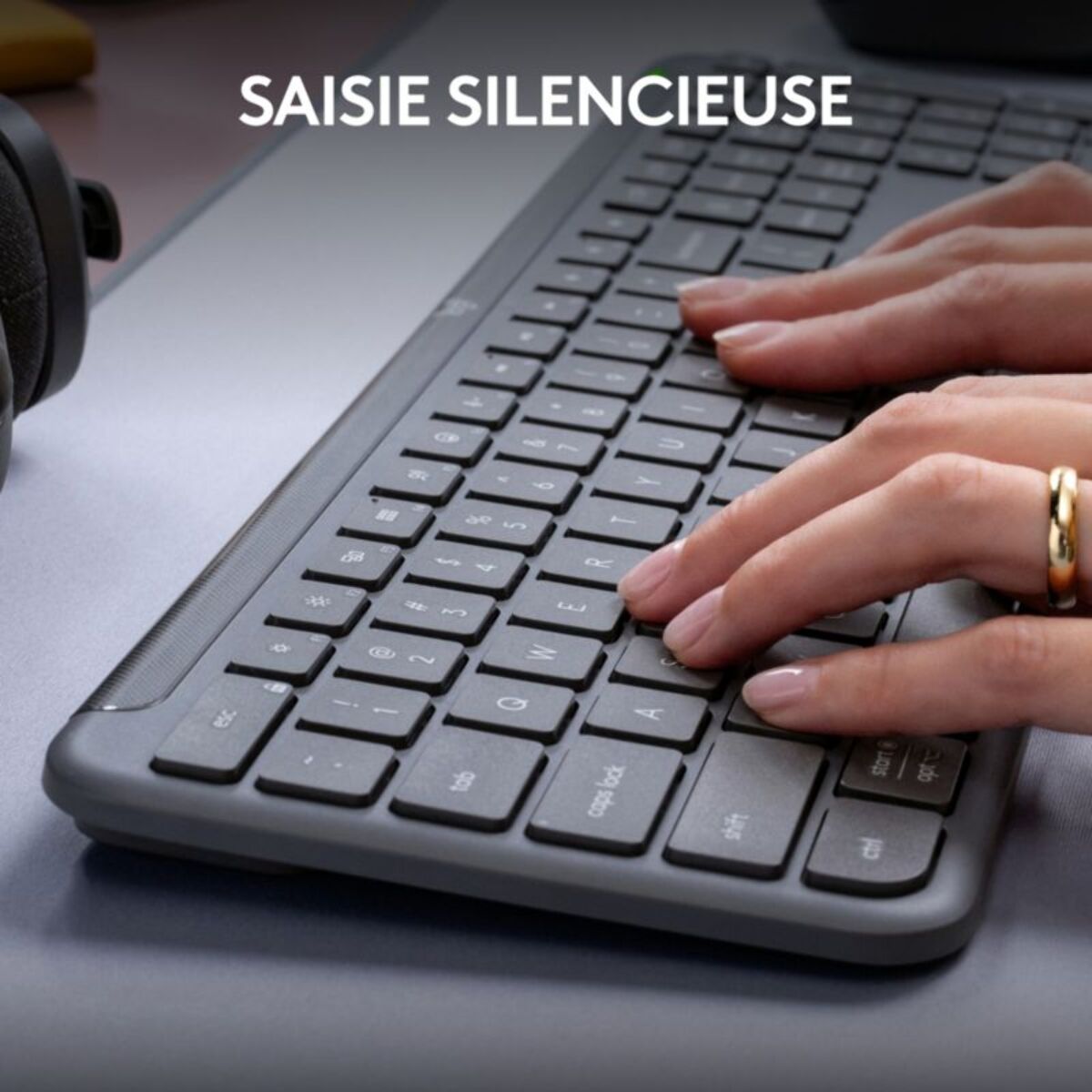 Clavier sans fil LOGITECH Signature Slim K950 Bluetooth - Graphite