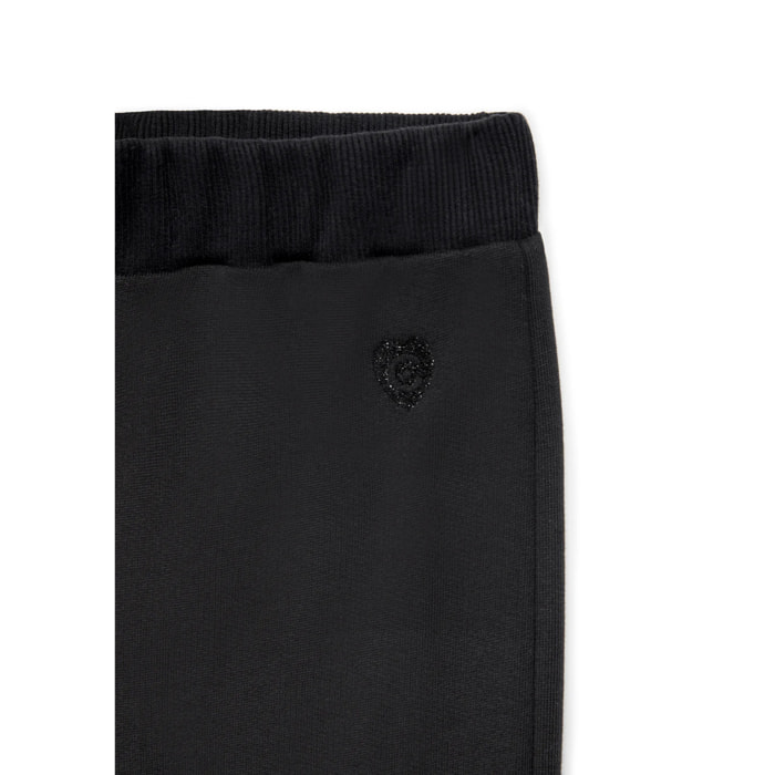 Pantalón Jogger de Felpa Negro Conguitos