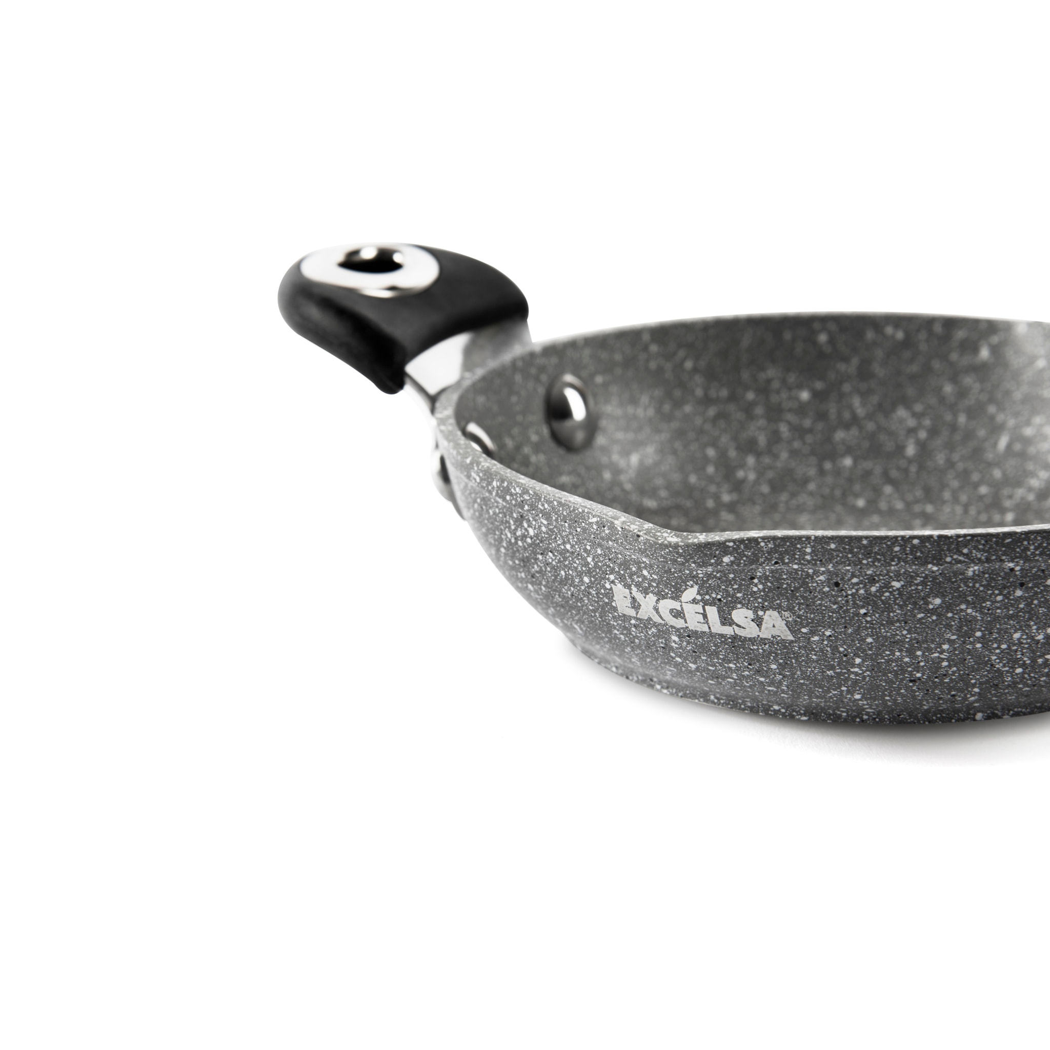 Tegame 16 cmcon Manici Excelsa – Forn-Ok, Alluminio Forgiato Grigio