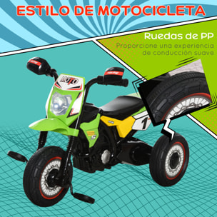 Moto Infantil con 3 Ruedas Verde