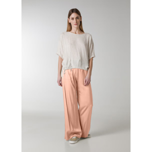 DEHA - Pantalone STRETCH SATIN WIDE LEG PANTS in Viscosa per donna