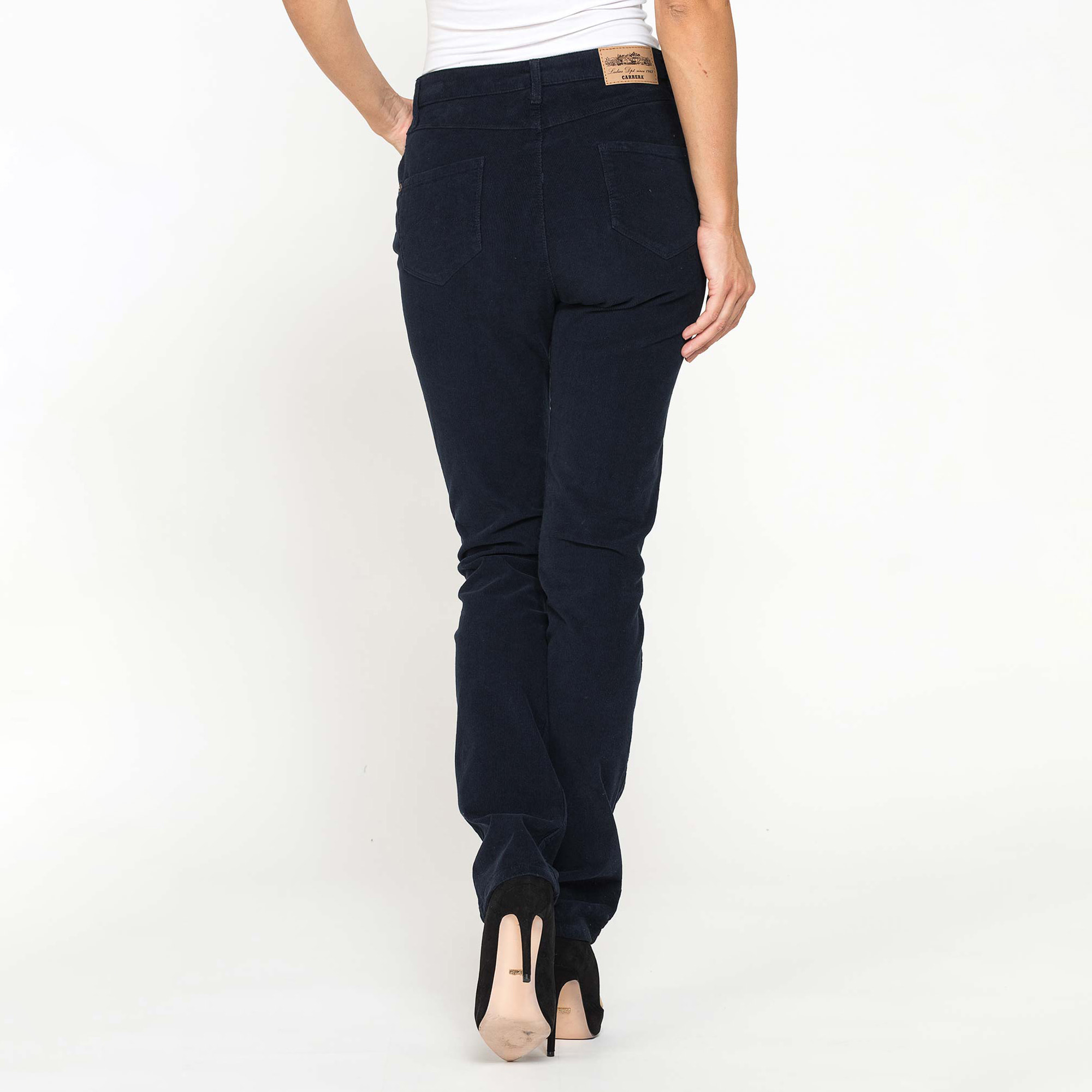 PANTALONE CINQUE TASCHE COMFORT FIT IN VELLUTO STRETCH 1000 RIGHE