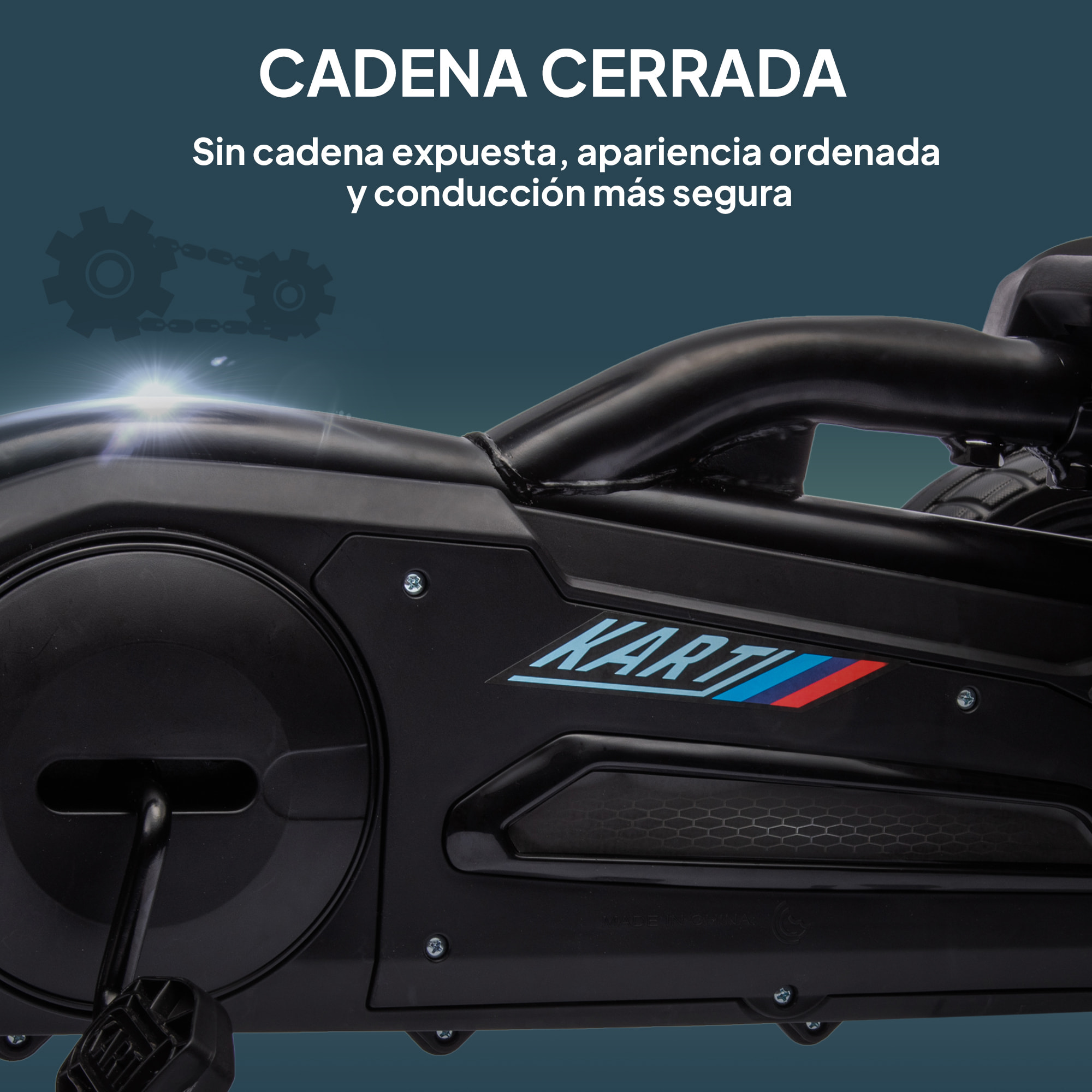 Kart Pedales Go Kart a Pedales para Niños de 3-8 Años con Asiento Ajustable en 4 Posiciones Freno de Mano Ruedas de EVA y Marco Metálico Carga 30 kg Negro