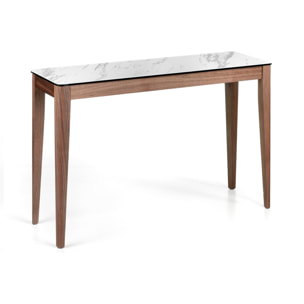 Consola Angel Cerda de nogal y cerámico 120x39x75cm