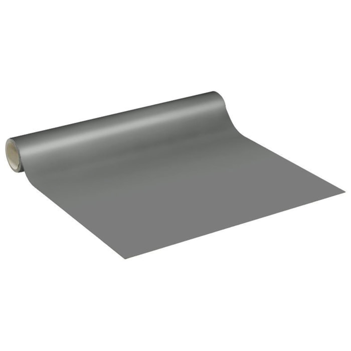 Rouleau adhésif décoratif Vinyle au Mètre - Gris tourterelle - Sticker Lavable Imperméable Mur Cuisine Meubles