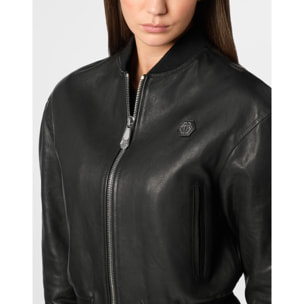 PHILIPP PLEIN Leather Bomber