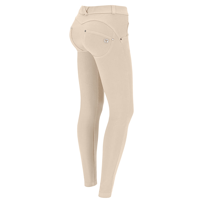 Pantaloni push up WR.UP® vita alta superskinny tessuto navetta