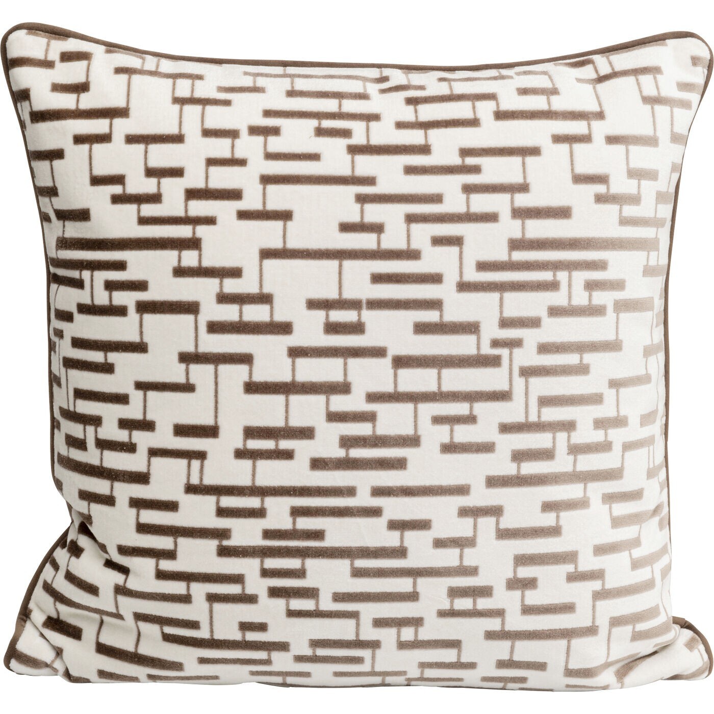 Coussin Suono blanc et marron Kare Design