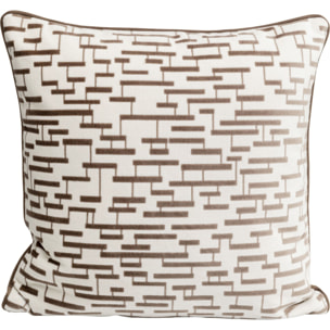 Coussin Suono blanc et marron Kare Design