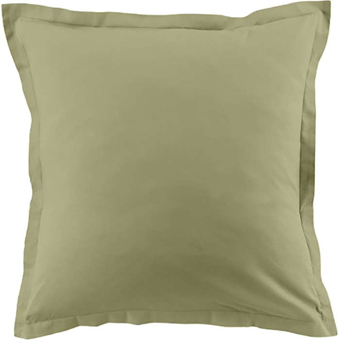 Lot de 2 taies d'oreiller 100% coton 57fils verveine