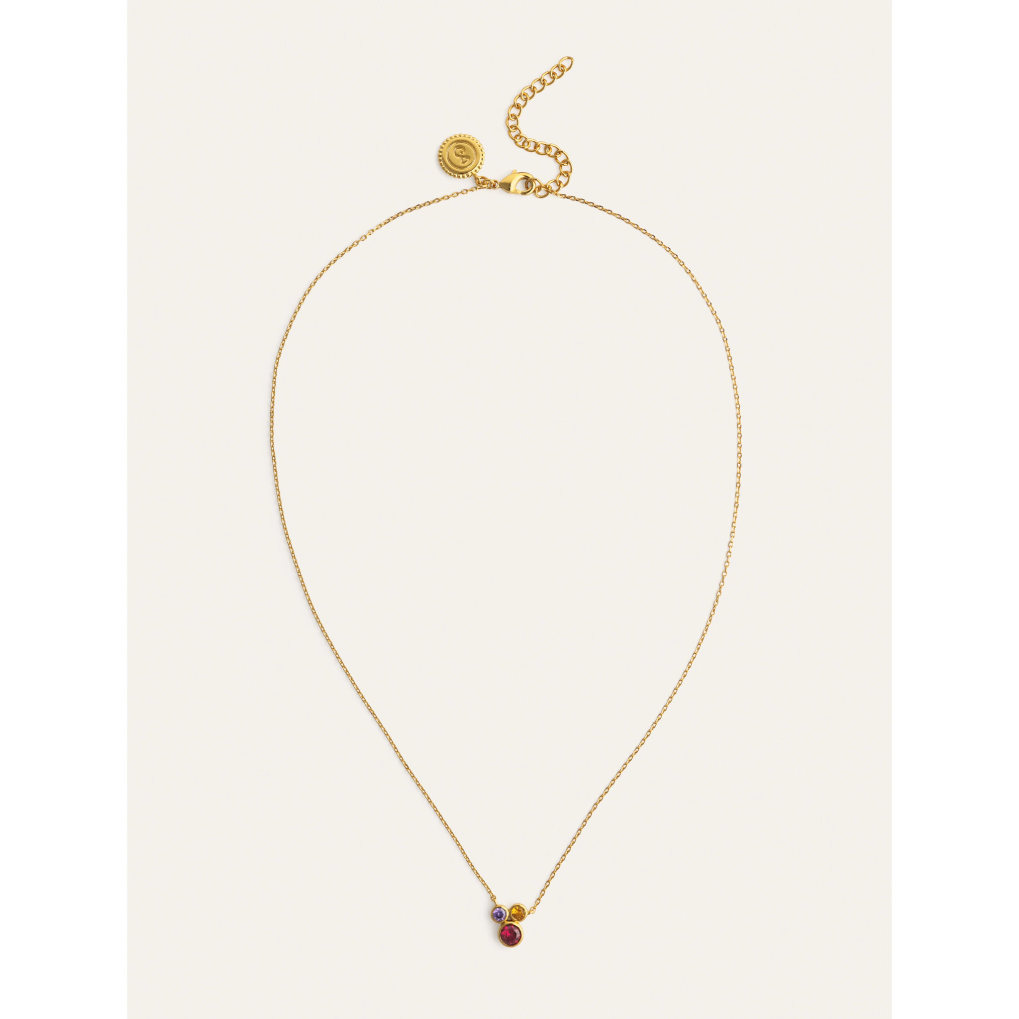 Collar Rainbow Bubbles Baño Oro