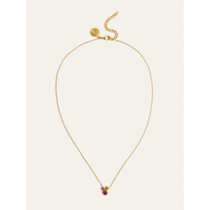 Collar Rainbow Bubbles Baño Oro