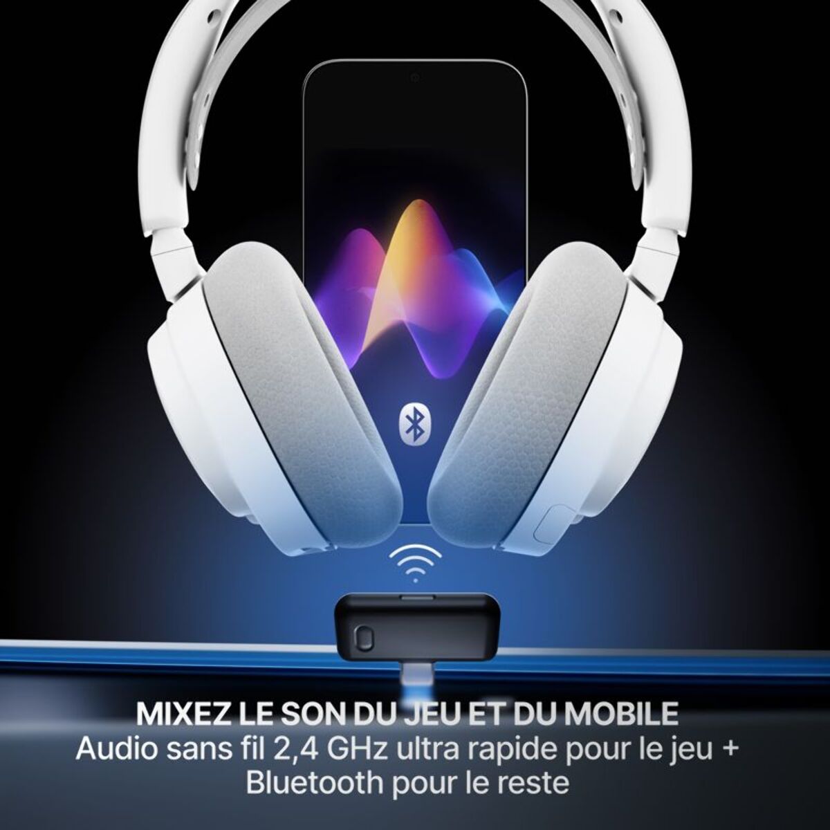 Casque gamer STEELSERIES Arctis Nova 7P Gen 2 Blanc