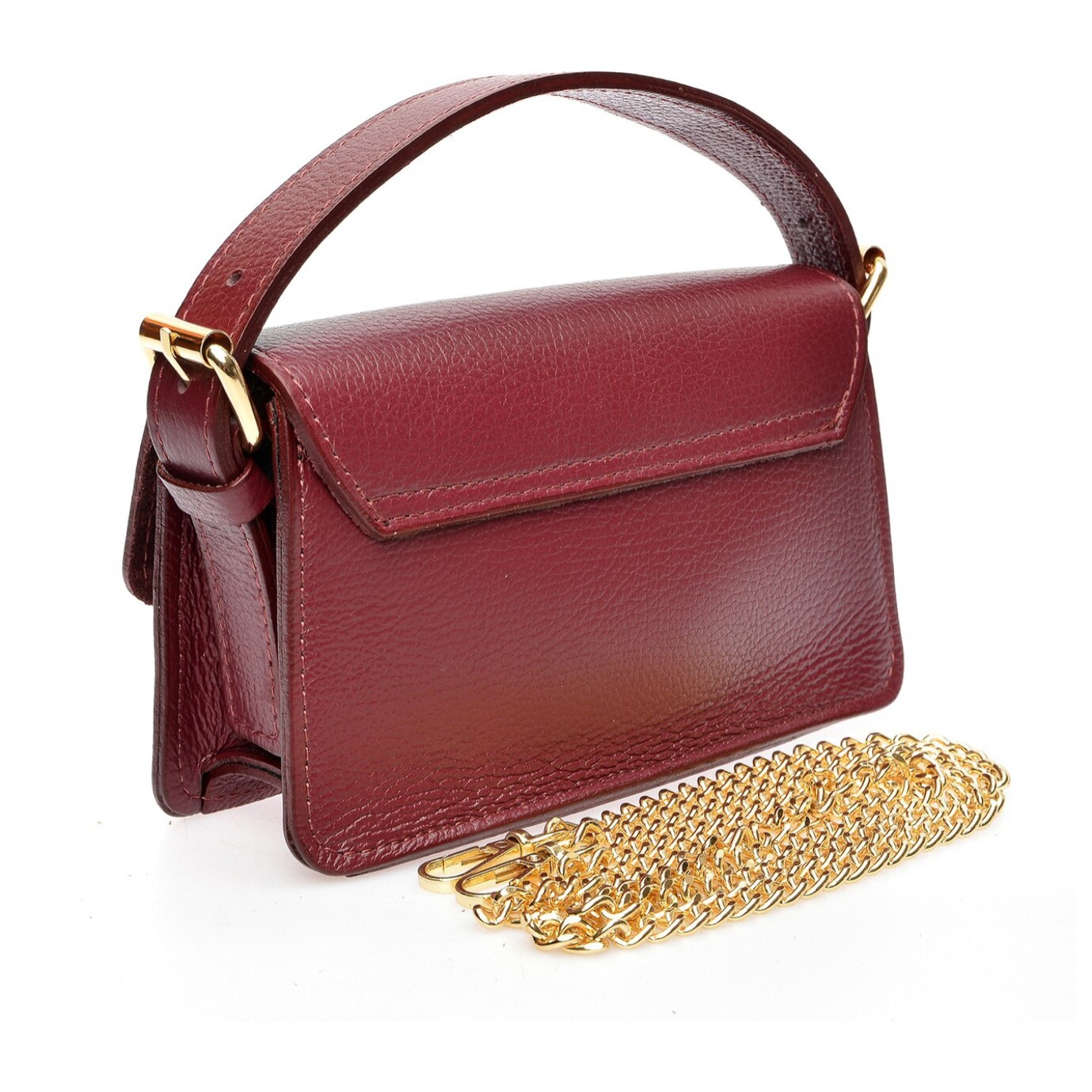 Borsa a spalla Anna Luchini Bordeaux