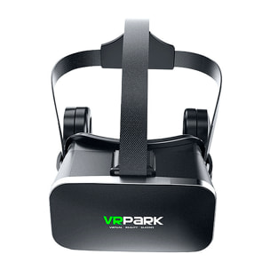 Gafas de realidad virtual J50. Auriculares bluetooth, vista panorámica 360º. Compatibles con IOS, Android.