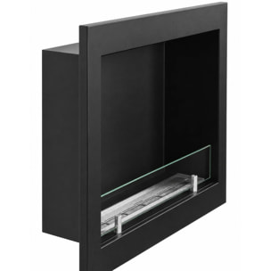 Furore 60 - Camino a Bioetanolo da Incasso 60x55x15 cm con Bruciatore 1,5lt in Acciaio