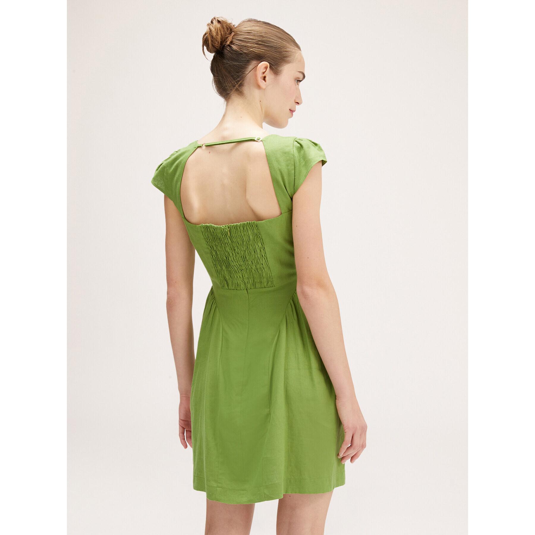 Motivi - Mini dress misto lino - Verde chiaro