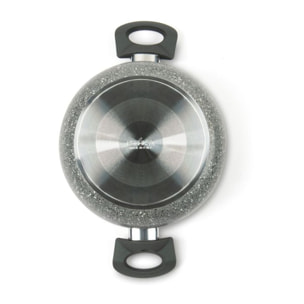 Casserole 20 cm Excelsa – Country Rock, Aluminium Antiadhésif Gris