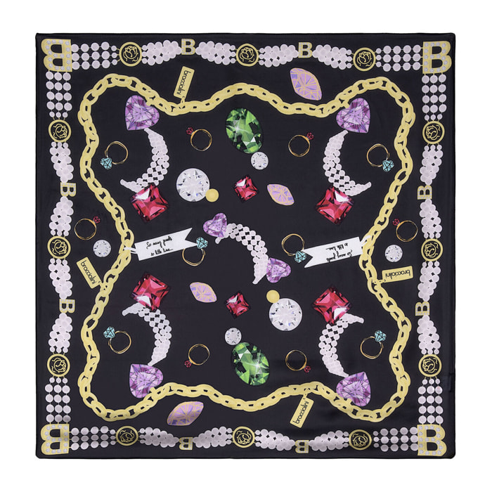 Foulard da donna Textile Polyester 0x90x90 cm