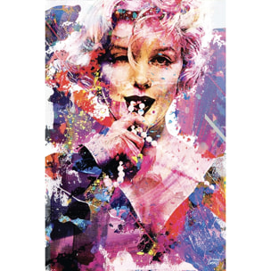 Tableau Affiche illustration graffiti marilyn Toile imprimée