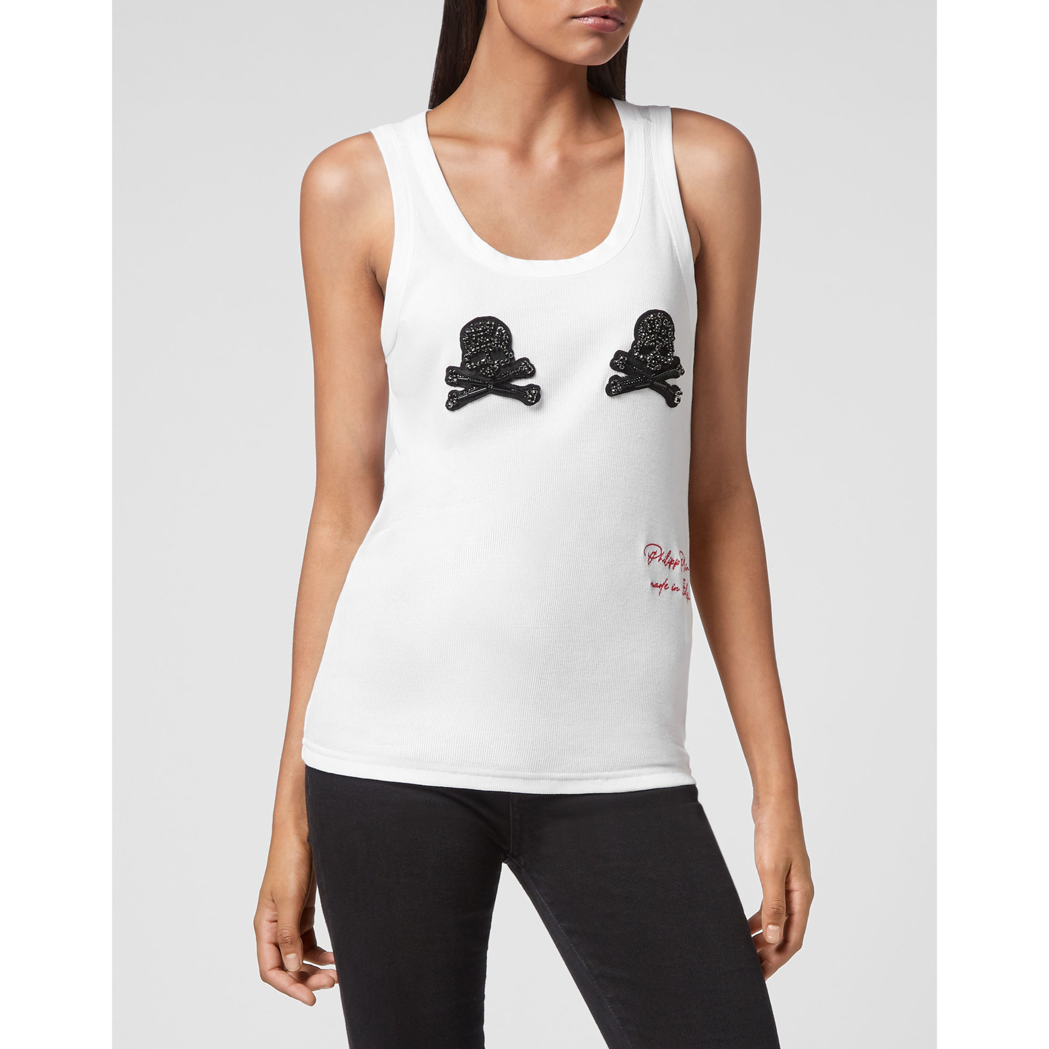 PHILIPP PLEIN Camiseta de tirantes SKULL