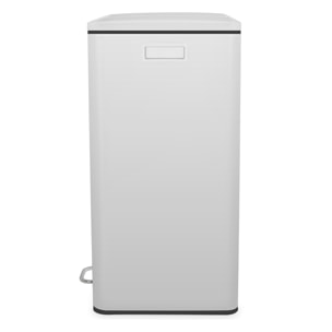 Papelera de reciclaje a pedal N°918 Les Collectors, 60 L, Cierre silencioso, Blanco