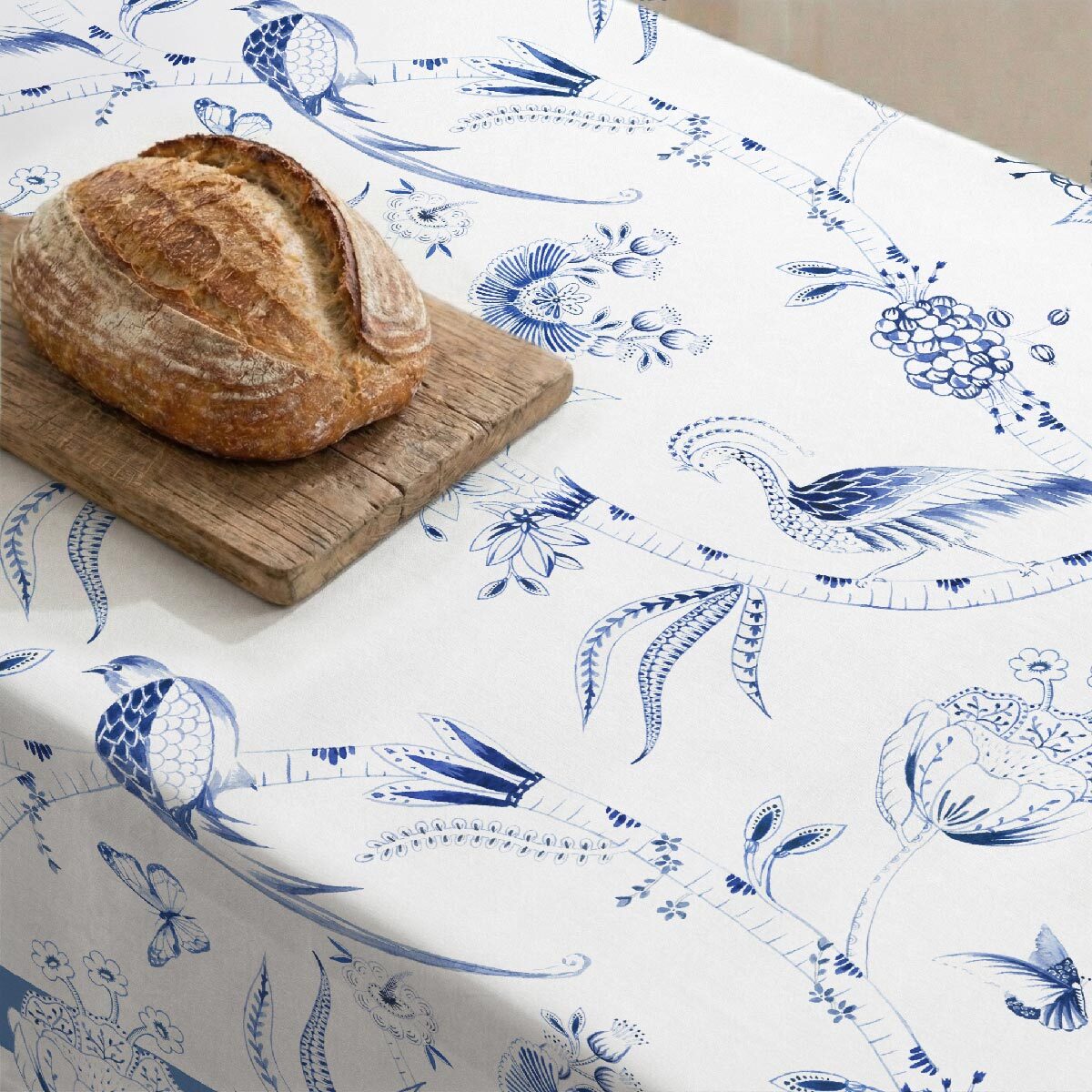Nappe anti-taches Peacock - 100% coton -