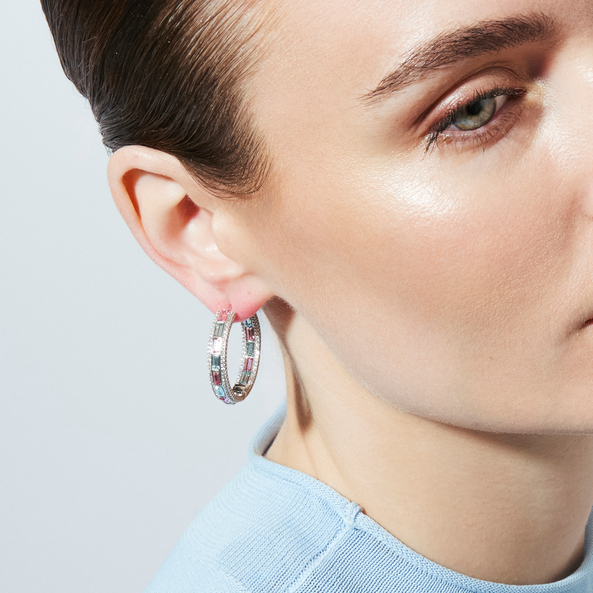 Pendientes Niue acabado plata