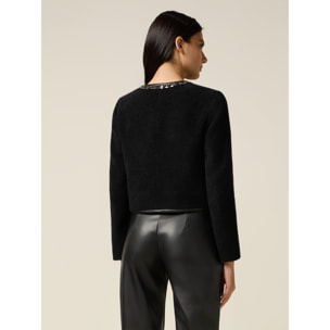 Oltre - Chaqueta corta con piedras - Negro